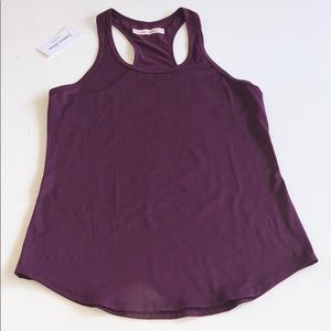 OUTDOOR VOICES OV LIGHT RACERBACK TANK PLUM NWT